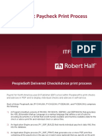 Peoplesoft Paycheck Print Process