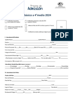 Información postulación 1°básico a 4°medio 2024