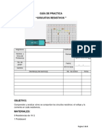 Circuitos Resistivos Con Protoboard PDF
