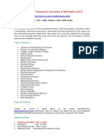 Call for paper-International Journal on Cybernetics & Informatics (IJCI)