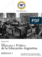 Historia y politica de la educación Argentina modulo I CORREGIDO
