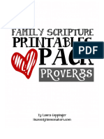 Family Scripture Printables Pack Proverbs PDF