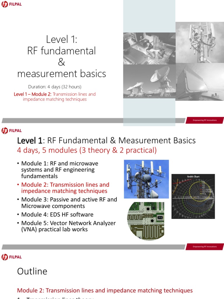 L1M2 - TL and Impedance Matching Techniques PDF | PDF