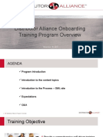DA Program Onboarding Training Overview - Aviate
