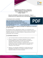 Guía de Actividades y Rúbrica de Evaluación - Unidad 3 - Fase 3 - Verificación de La Aplicación de La Normatividad Educativa