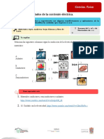Secundaria: 1. Usos y Cuidados de La Corriente Eléctrica