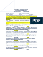 Examen de Psicopatología 2 UPEU 2022