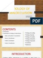 Etiology of Malocclusion 2