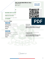 Pase digital de vacunación de Chile con esquema Pfizer
