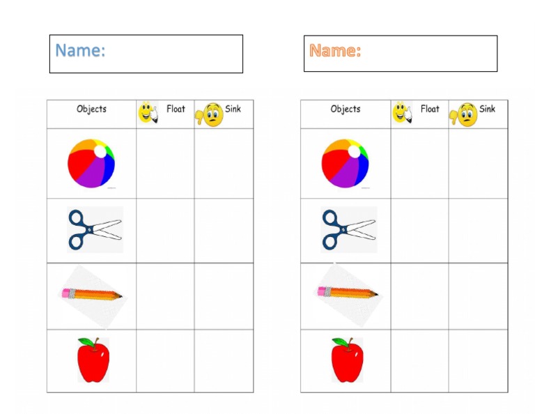 Sinks and float demo ws PDF