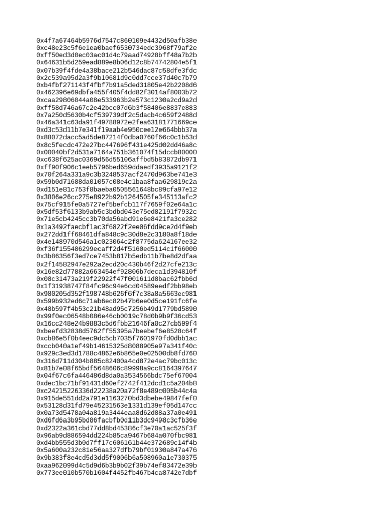 Hexadecimal Address List | PDF