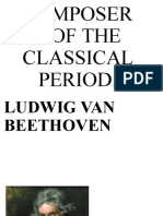 Composers of Classical Period.