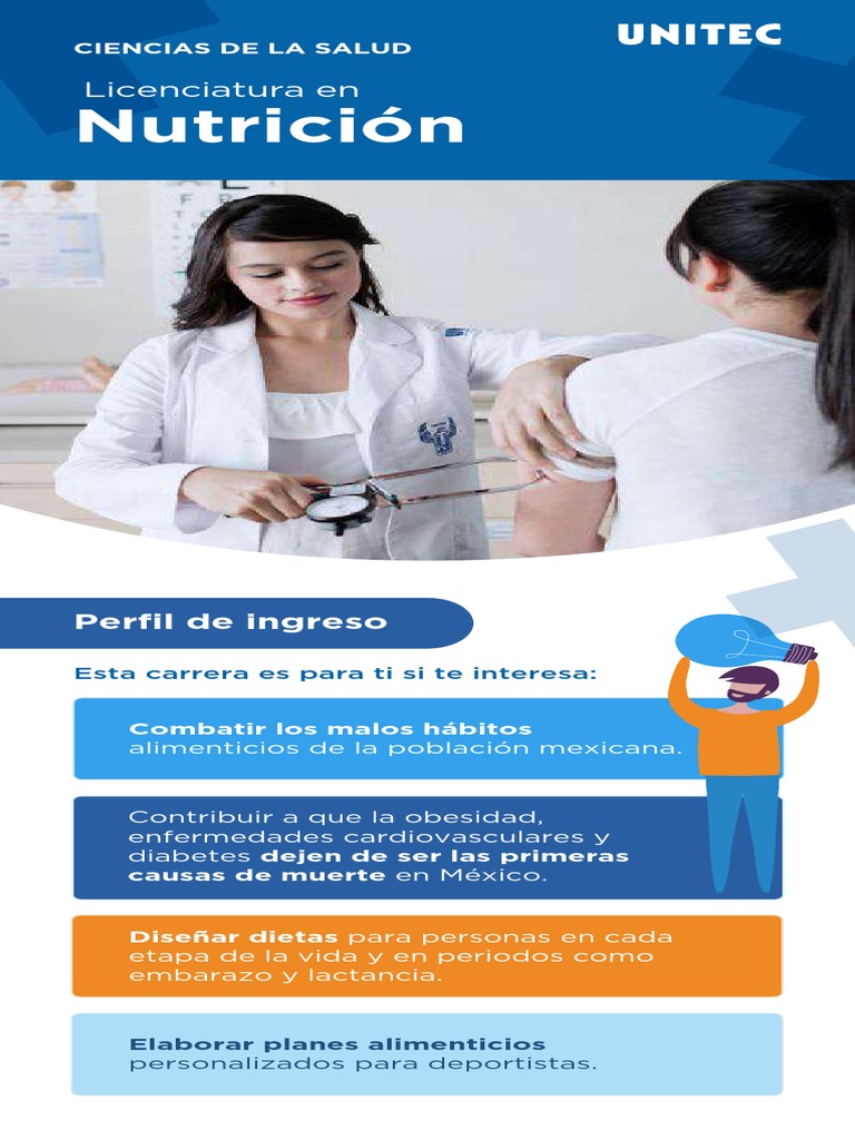 Plan de Estudios Nutrición UNITEC | PDF | Nutrición | Dieta y nutrición