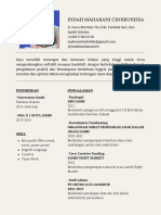 CV Indah Maharani Choirunissa PDF
