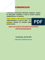 Comunicadoparte Mensual Abril PDF