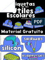 Etiquetas de Utiles Escolares Material Gratuito Minders WWW - Minders.com - MX