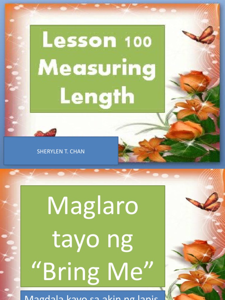 Powerpoint Unit 4 Lesson 100 Measuring Length Pdf