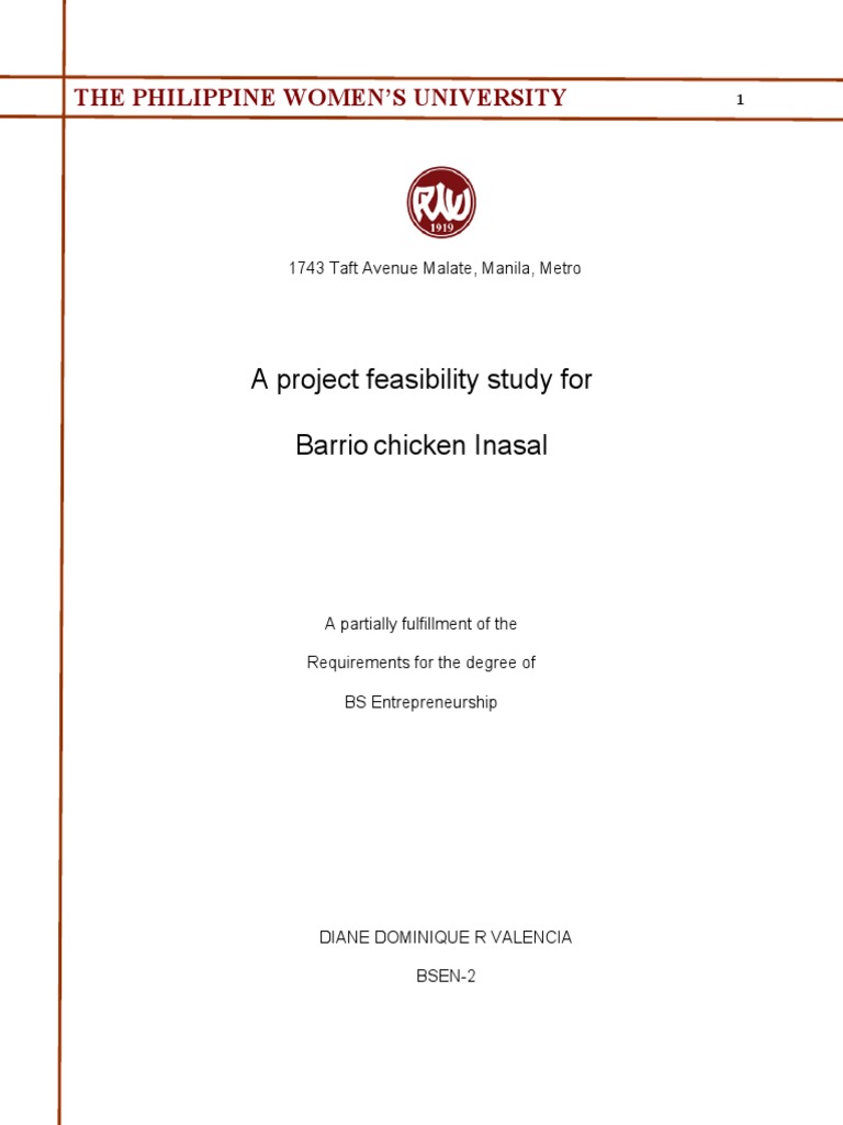 Barrio Chicken Inasal Feasibility Study | PDF | Taxes | Partnership