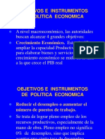 Objetivo e Instrumentos de Politica Fiscal