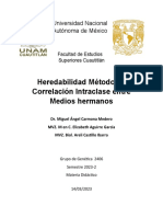 Heredabilidad Correlación Intraclase