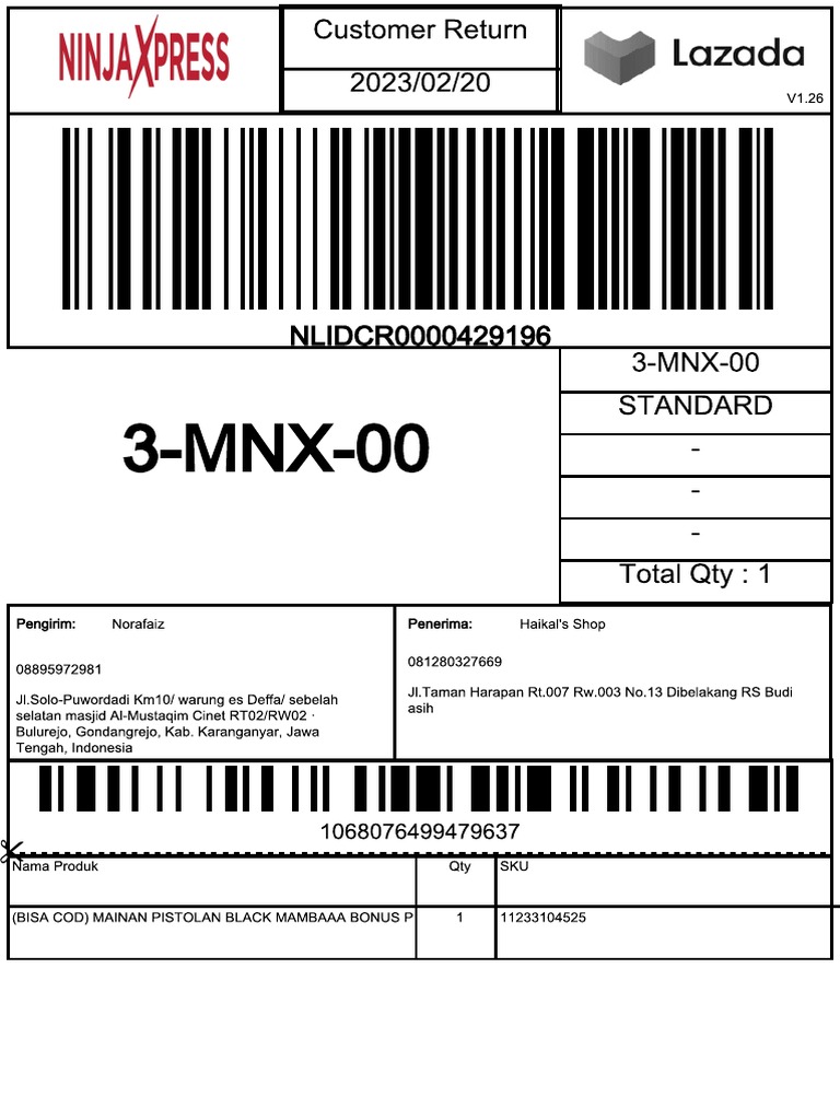 Returnlabel pdf pdf