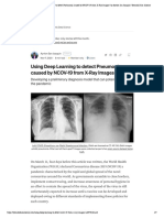Using Deep Learning To Detect Pneumonia Caused by NCOV-19 From X-Ray Images - by Ayrton San Joaquin - Towards Data Science