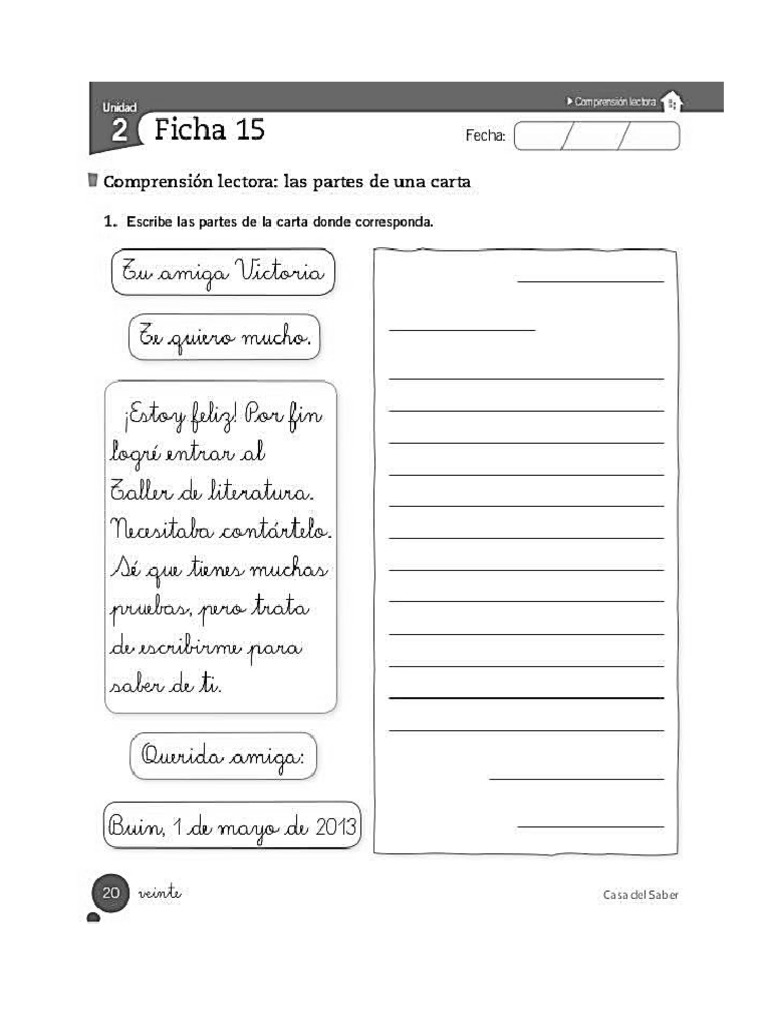 Partes y Estructura de La Carta | PDF