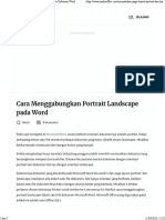 Cara Menggabungkan Lanscape