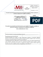 PO MG DMS 18  instruirea personalului îngrijitor privind  igienizarea spălătorie-călcătorie