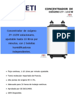 Concentrador de Oxígeno ZY-10ZW Cot. Chile