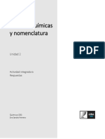 Actividad Integradora. Respuestas. Unidad 2 - Química PDF