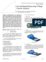 Analysis of Fault in Centrifugal Pump Using Voltage Current Analysis