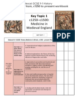 Y10 Medicine Workbook GCSE History