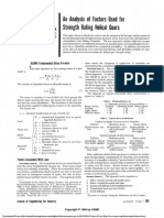 Agma Load Distribution