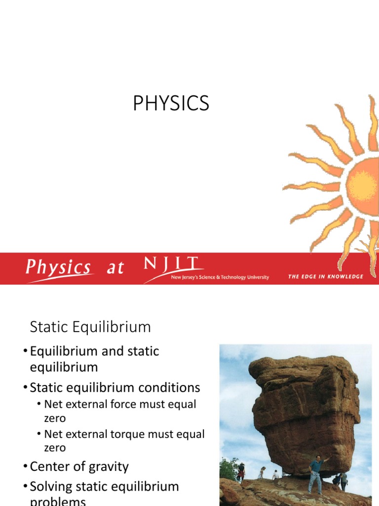 Static Equilibrium in Physics Explained | PDF | Force | Center Of Mass