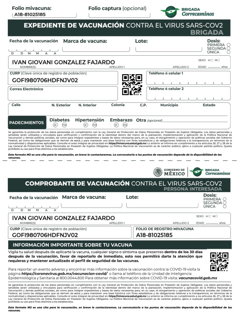 Comprobante de Pago Tenencia PDF