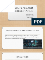 DATA TYPES AND REPRESENTATION