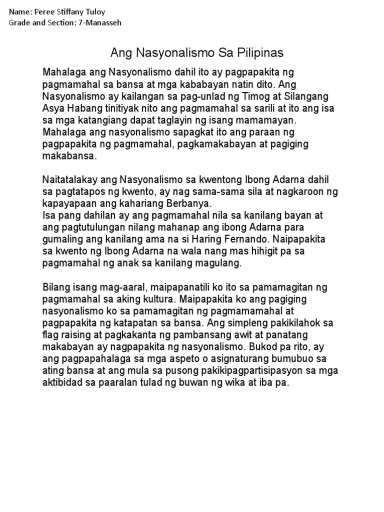 Nasyonalismo Pdf