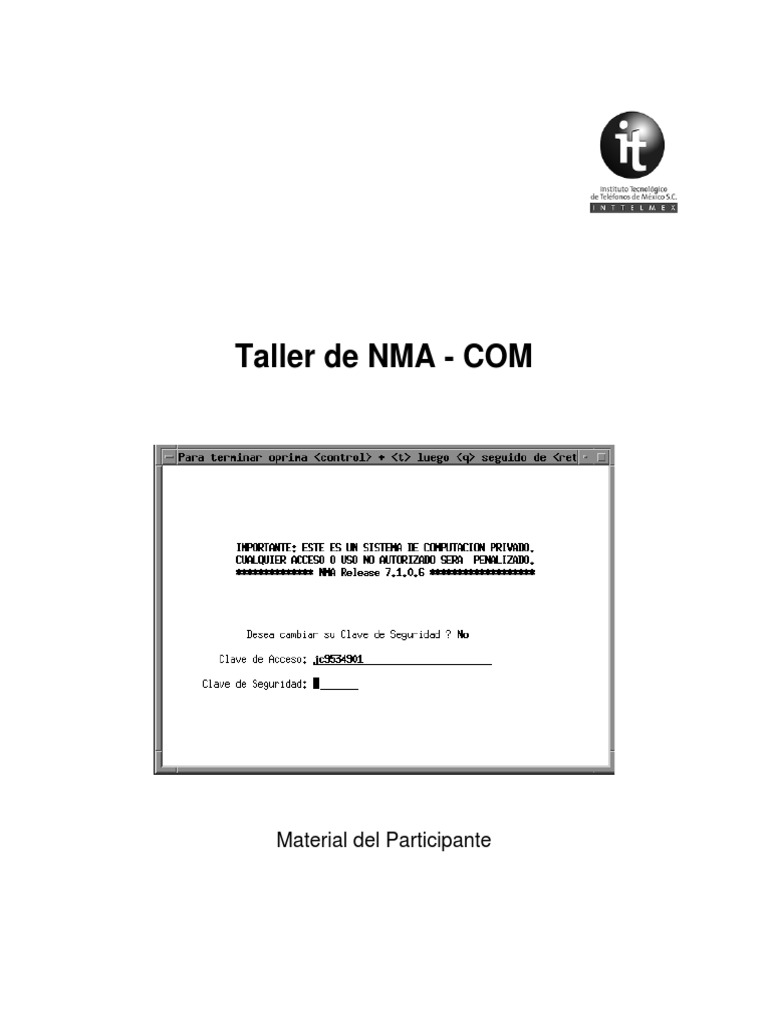 Taller de NMA: Introducción y Operación | PDF | Software de la ...