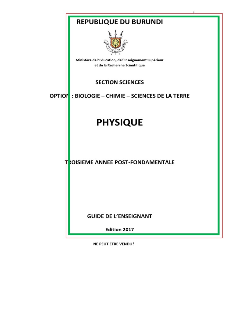 Comment Le Son Traverse La Trompette Schéma Caisse De Résonance 4.guide Enseignant-A3-Ss-Bcst-Physique PDF | PDF | Résonance | Centre  d'inertie
