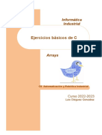 Ejercicios de C - Practica de Arrays