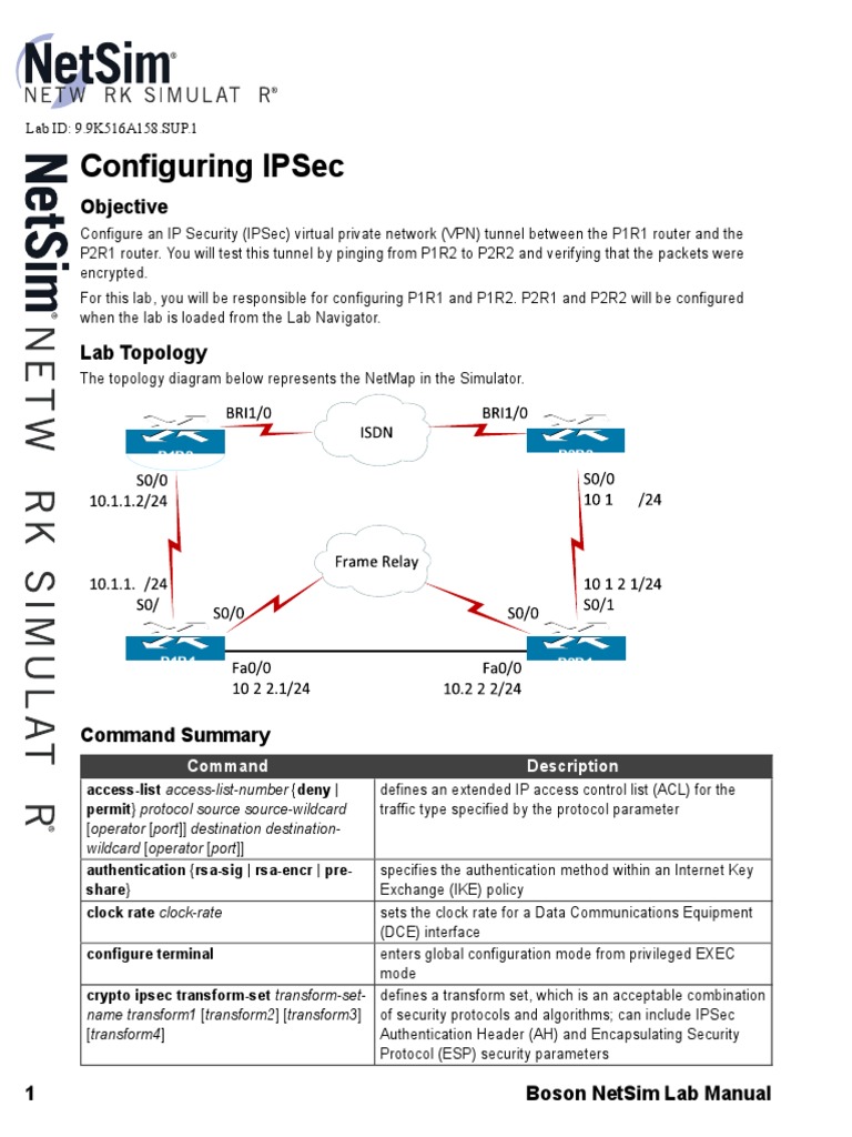 Ipsec | PDF | Secure Communication | Information Age