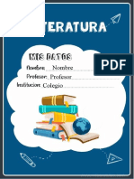 Caratula de Literatura en Word