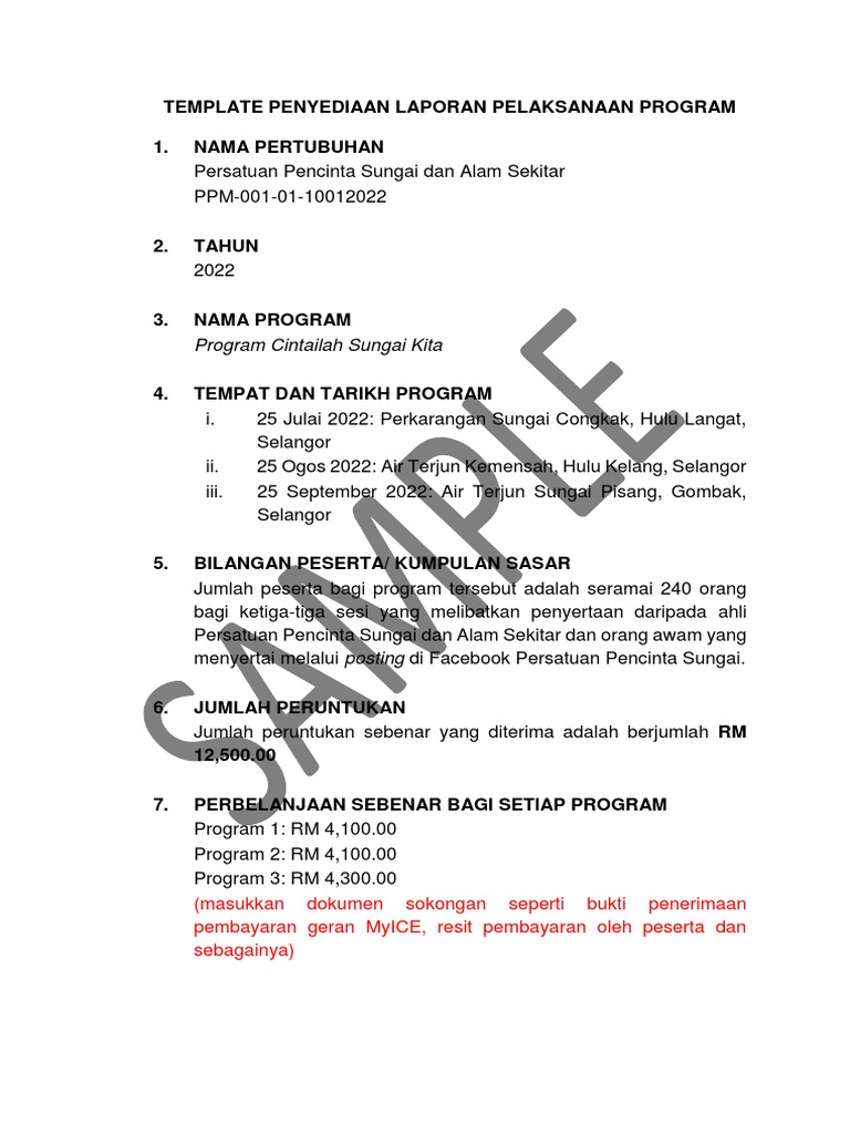 Sample Laporan | PDF