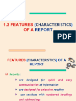 Lecture - 1.2 - Features of A Report