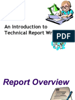 Lecture - 1 - Definition of Technival Report Writing
