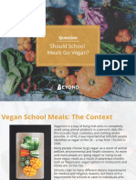 Should All School Meals Be Vegan PowerPoint