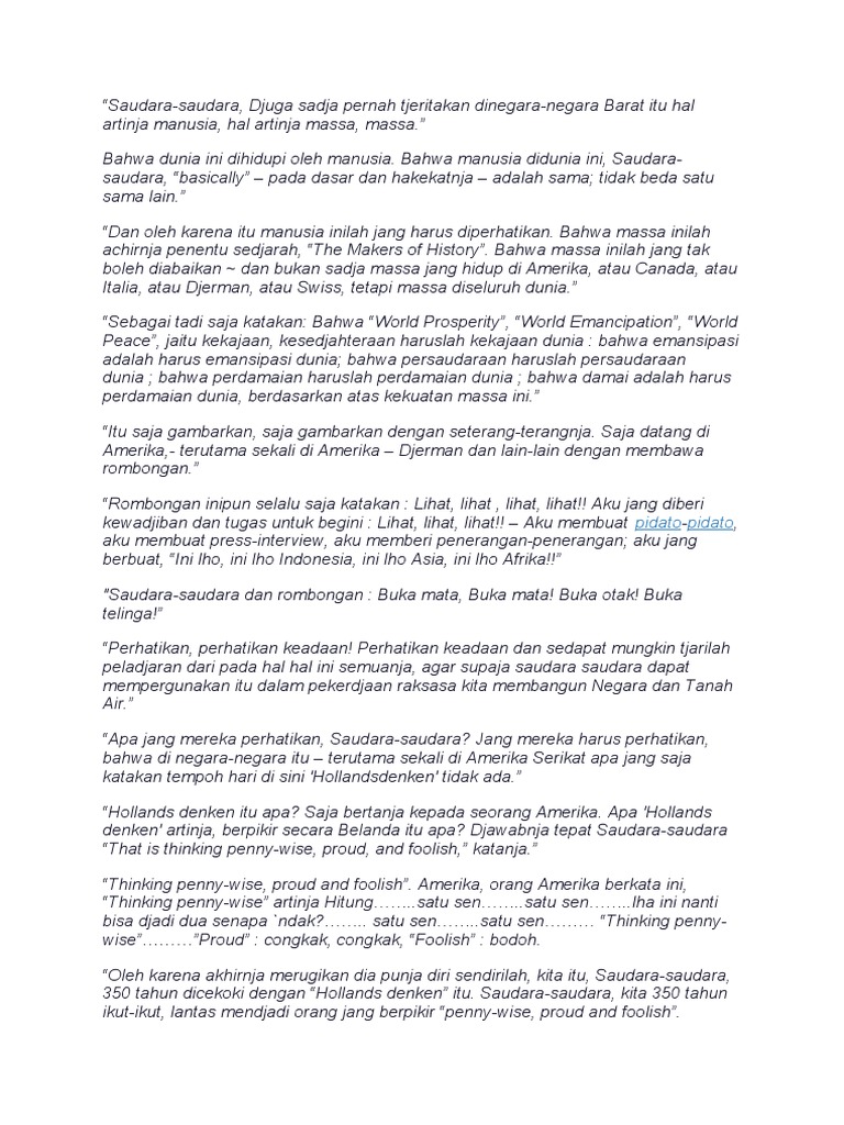 Pidato Soekarno 1965 | PDF