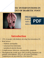 Therapeutic Interventions in Management of Diabetic Foot