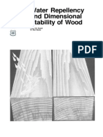 Water Repellency and Dimensional Stability Wood: Forest Service